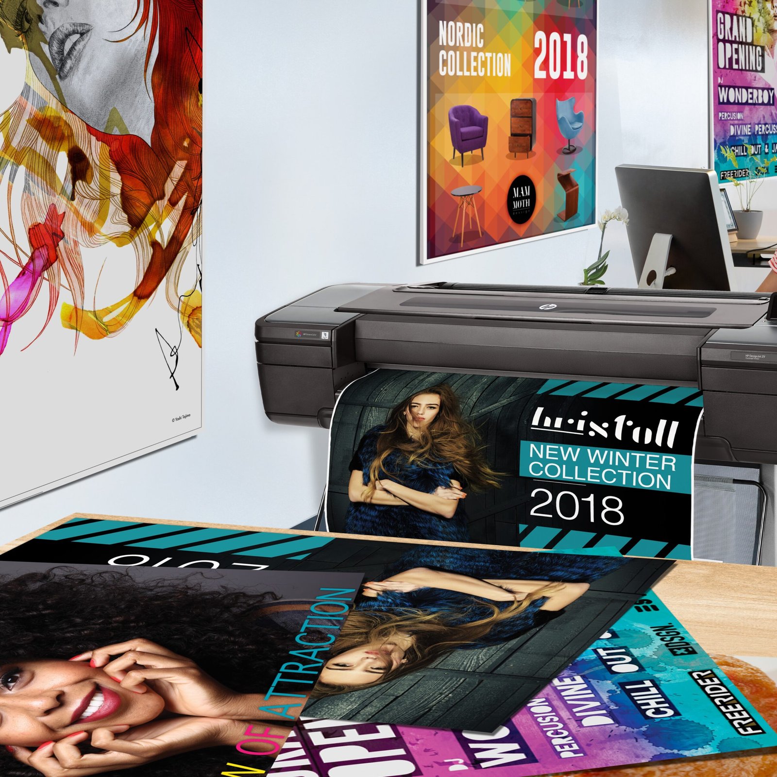 HP DesignJet Z6 24-in PostScript® Printer Plus Edition