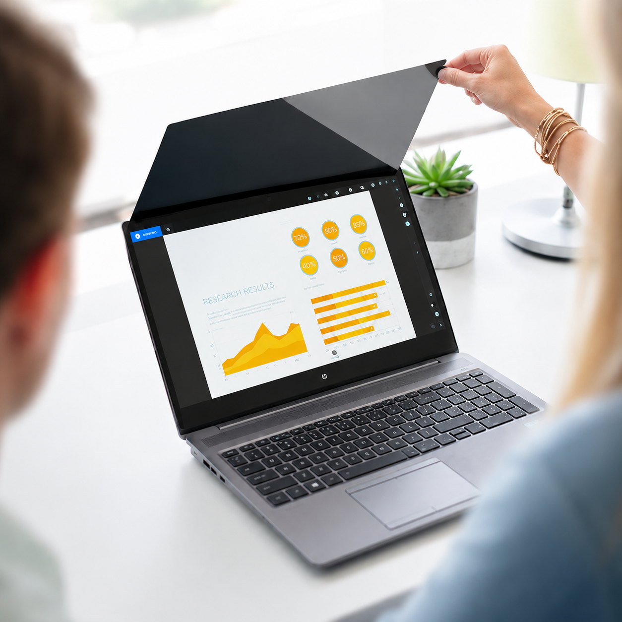 3M™ Bright Screen Privacy Filter for 14in Laptop, 16:10, BP140W1B